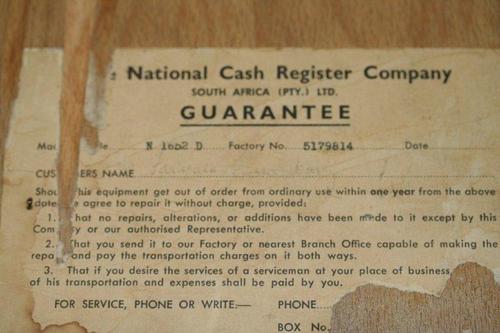 national cash register model numbers